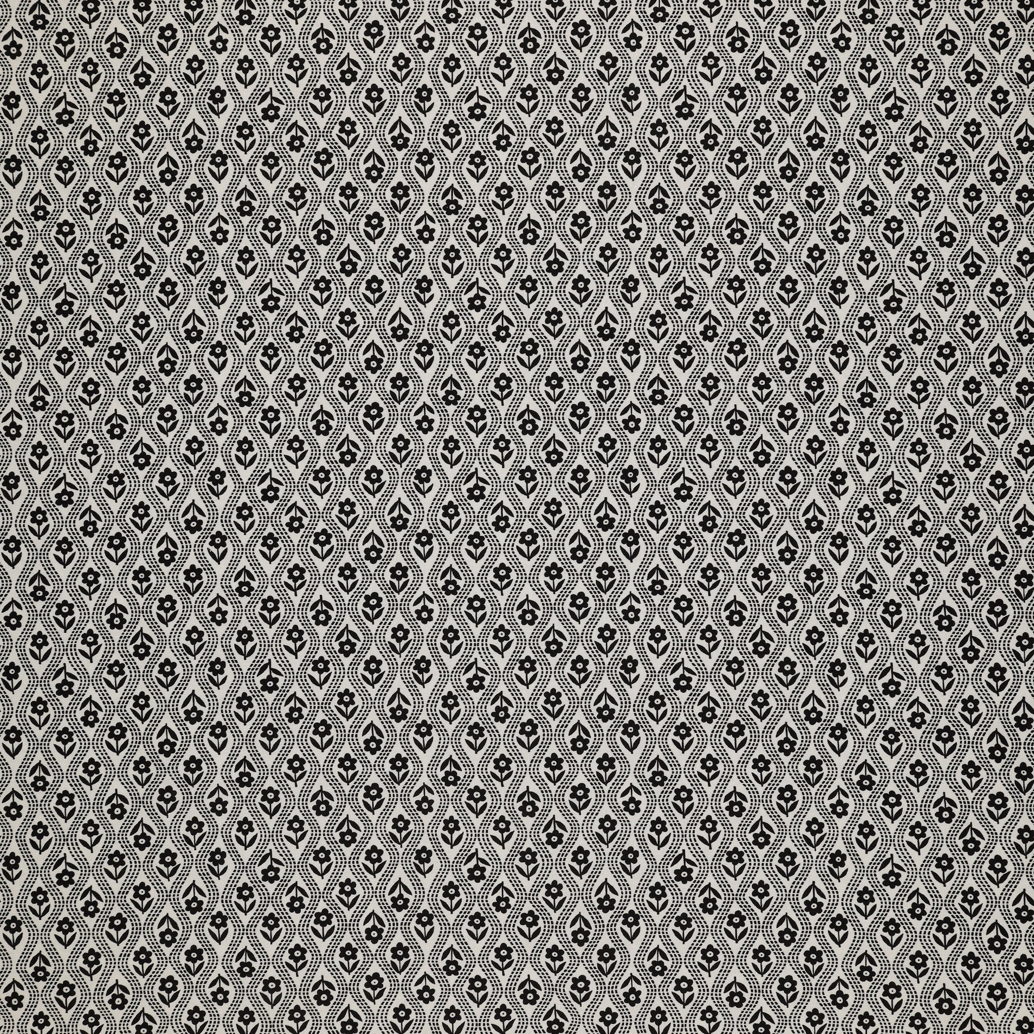 Black, White and Bloom Fabric Collection - Trudy Black/White