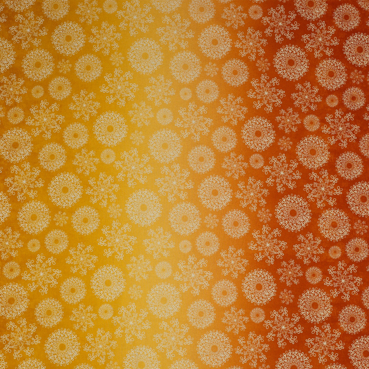 Wishflower Fabric Collection - Wishflower Ombre Orange/Gold