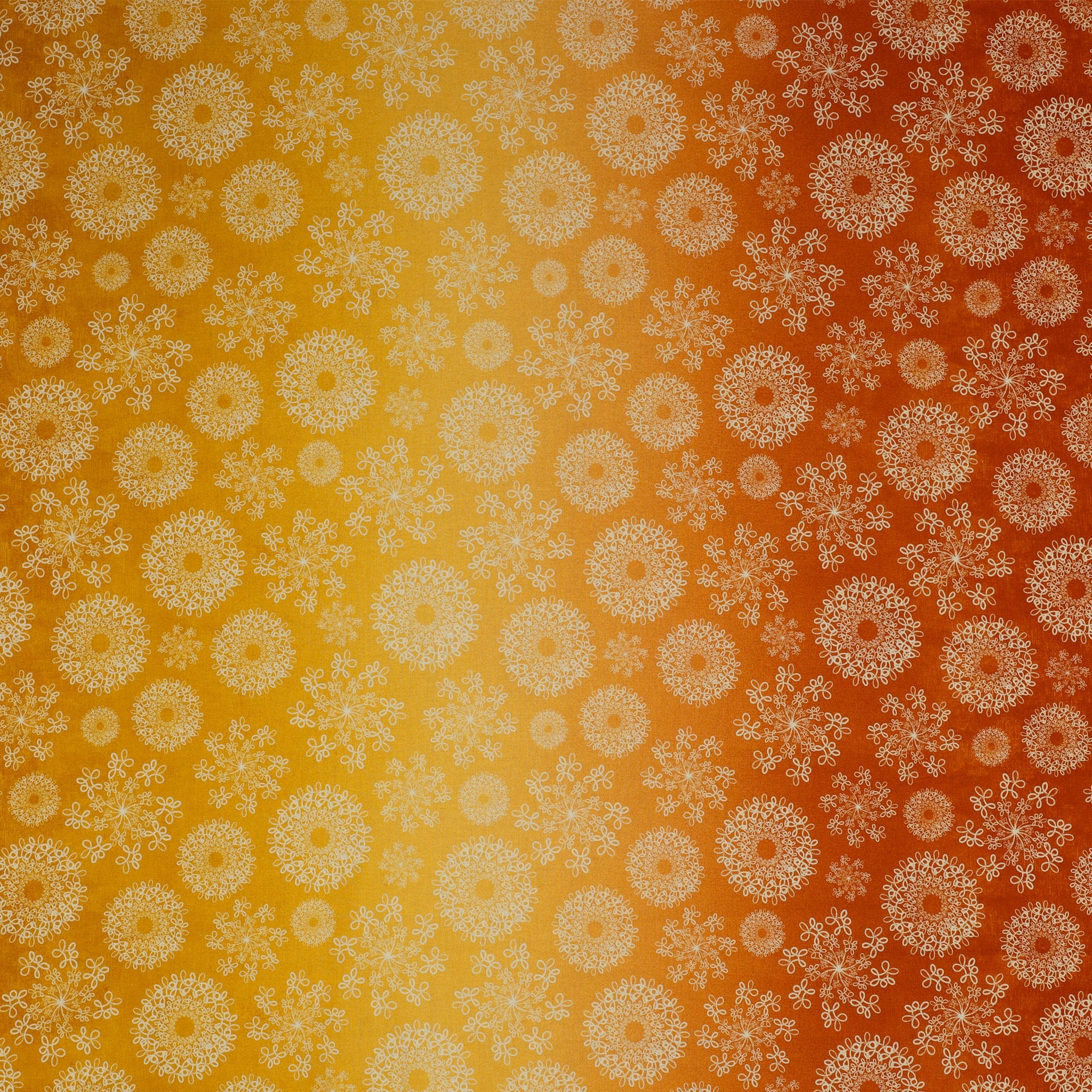 Wishflower Fabric Collection - Wishflower Ombre Orange/Gold