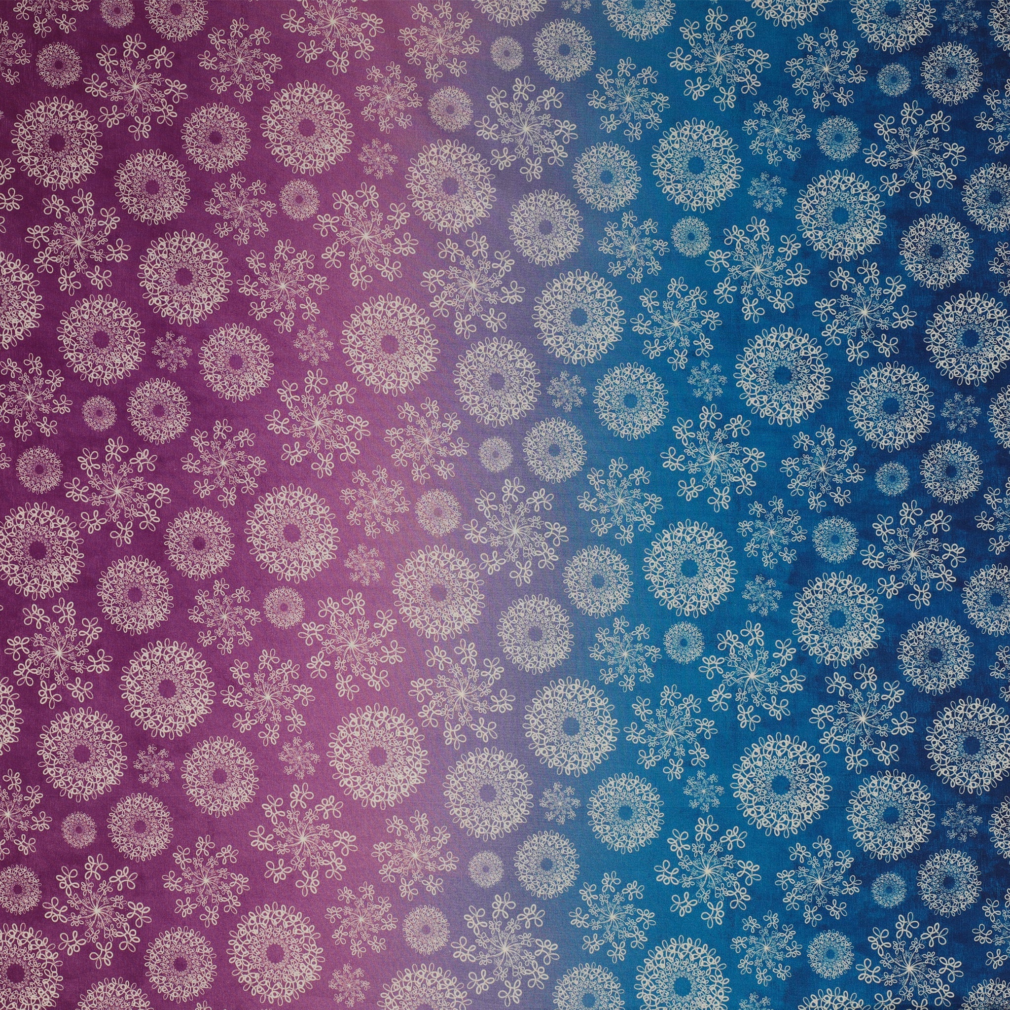 Wishflower Fabric Collection - Wishflower Ombre Purple/Blue