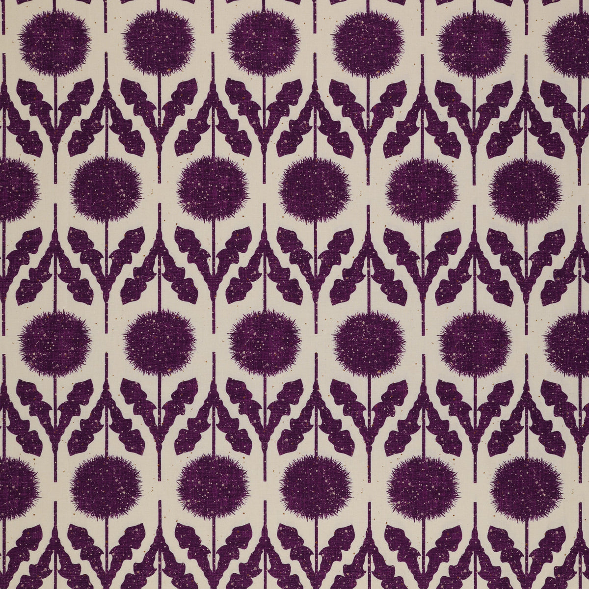 Wishflower Fabric Collection - Wishflower Border Purple