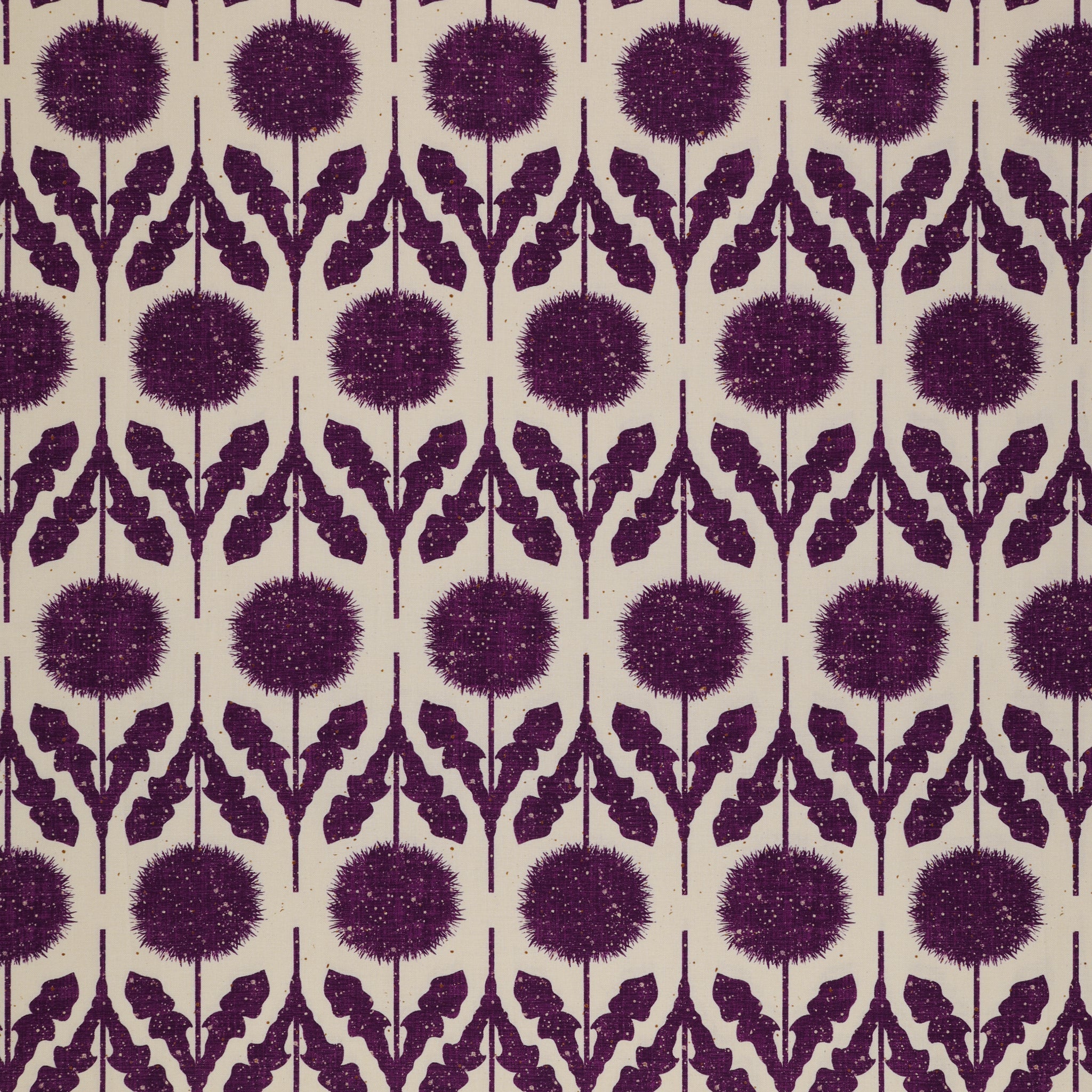 Wishflower Fabric Collection - Wishflower Border Purple
