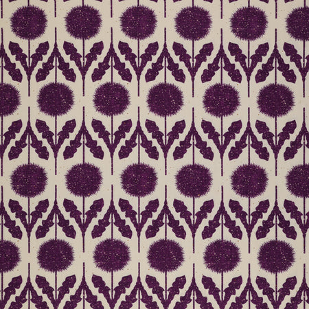 Wishflower Fabric Collection - Wishflower Border Purple