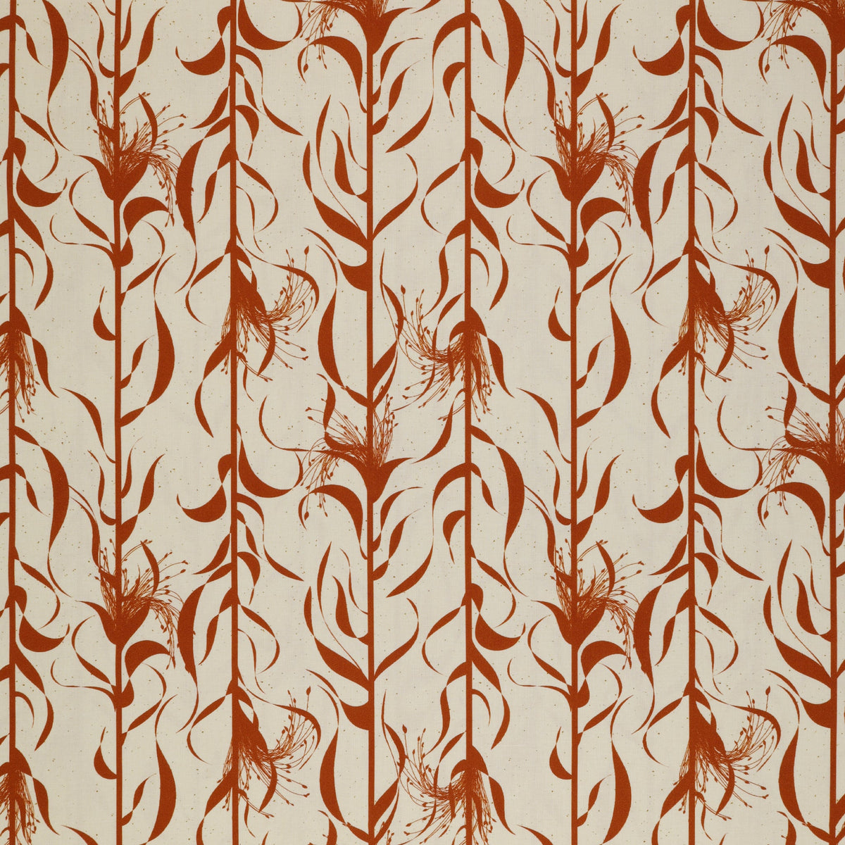 Wishflower Fabric Collection - Broomcorn Orange/Natural