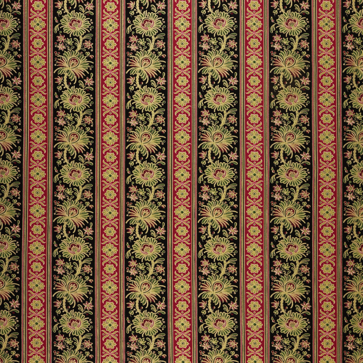 Christmas At Home Fabric Collection - Kenna Stripe Black