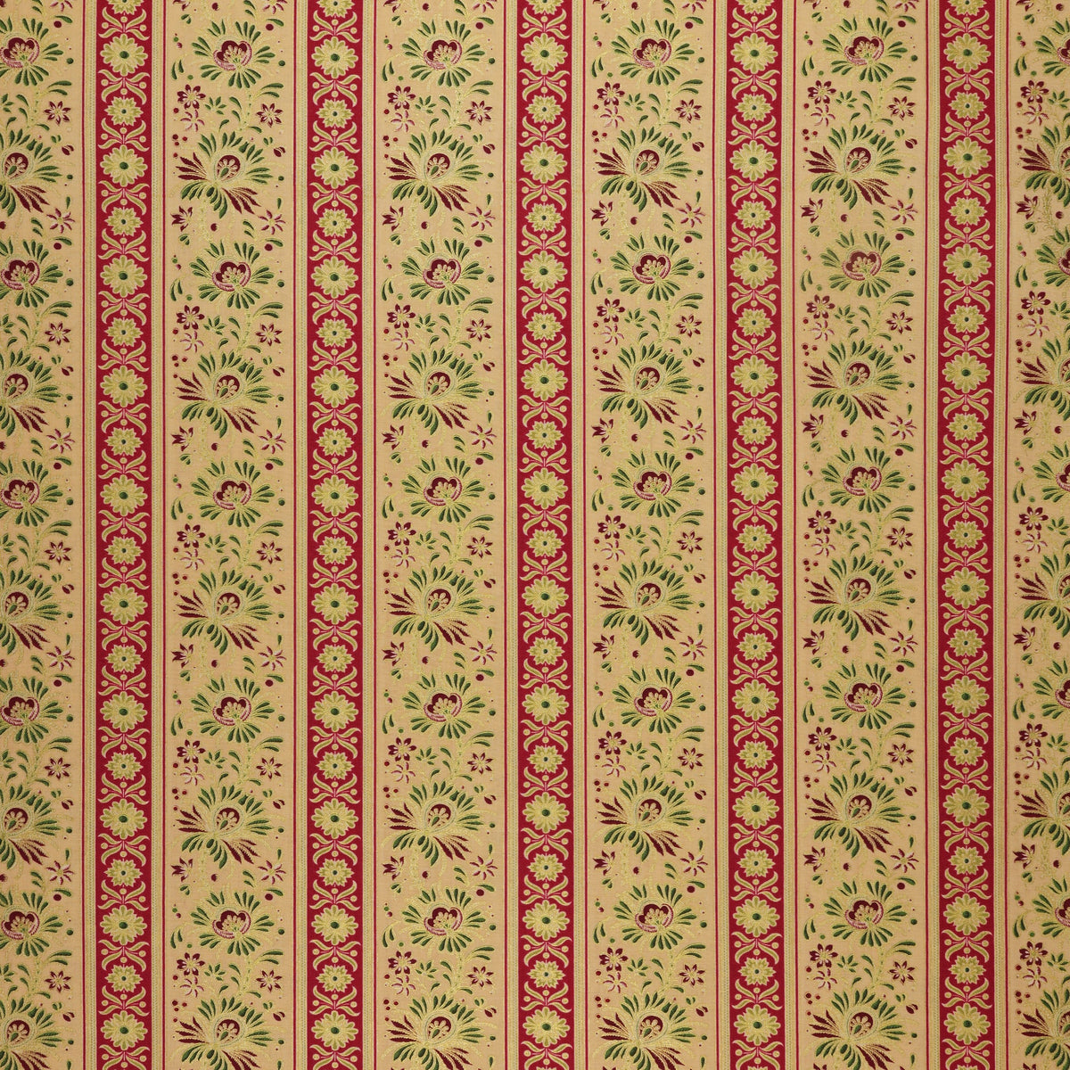 Christmas At Home Fabric Collection - Kenna Stripe Tan
