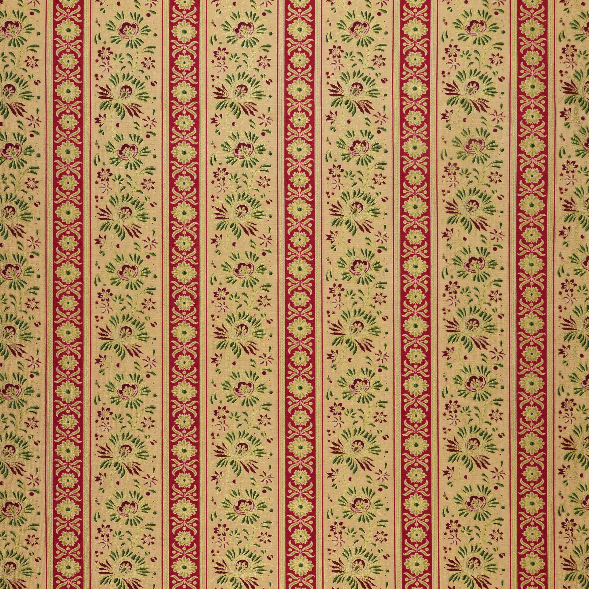 Christmas At Home Fabric Collection - Kenna Stripe Tan