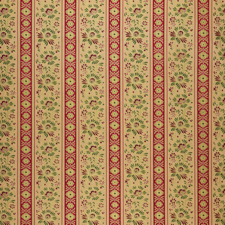 Christmas At Home Fabric Collection - Kenna Stripe Tan