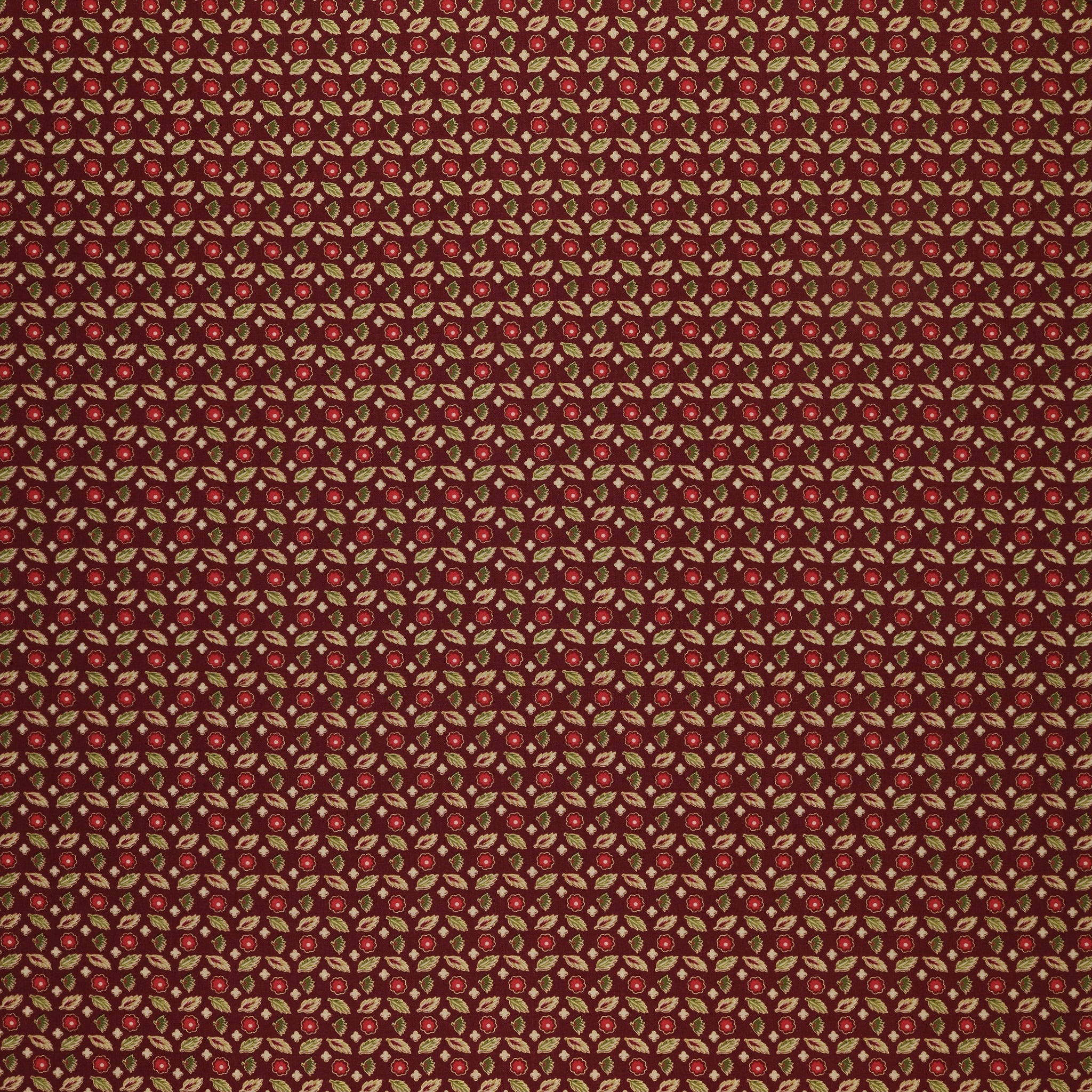 Christmas At Home Fabric Collection - Emil Dark Red