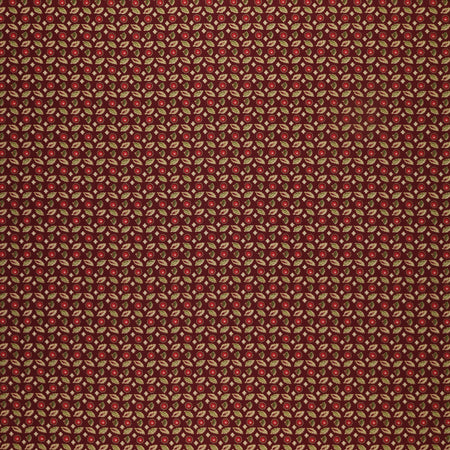 Christmas At Home Fabric Collection - Emil Dark Red