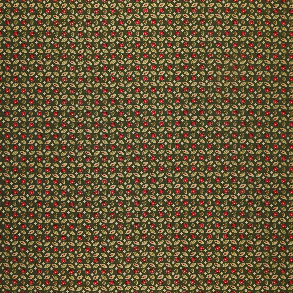 Christmas At Home Fabric Collection - Emil Dark Green