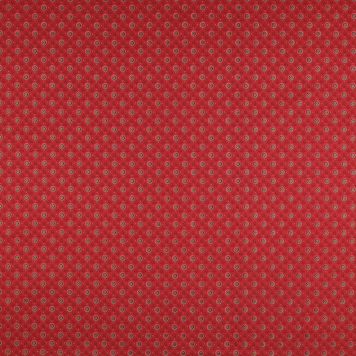 Christmas At Home Fabric Collection - Tiny Daisy Red