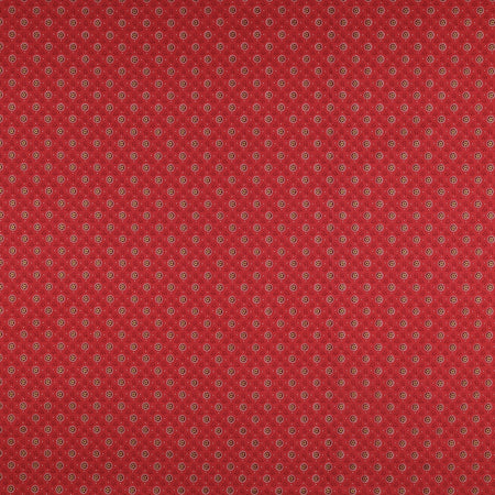 Christmas At Home Fabric Collection - Tiny Daisy Red