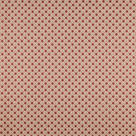 Christmas At Home Fabric Collection - Tiny Daisy Red/Natural
