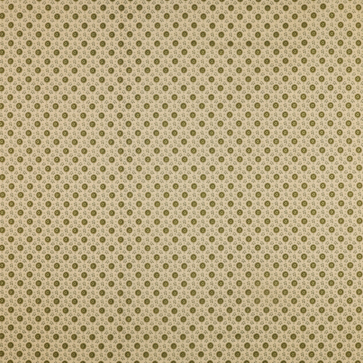 Christmas At Home Fabric Collection - Tiny Daisy Green/Natural