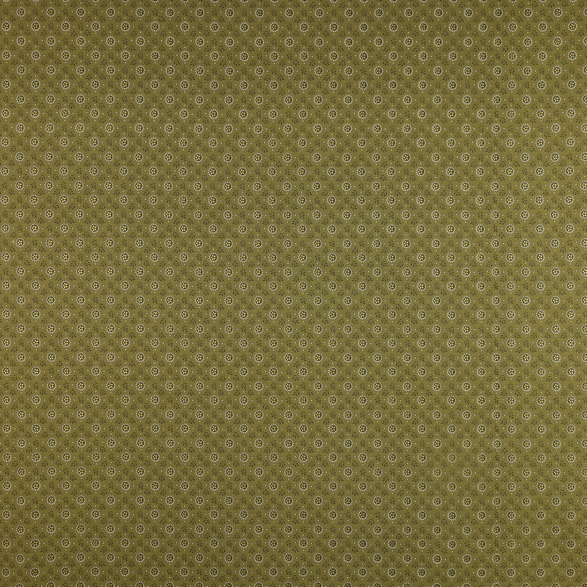 Christmas At Home Fabric Collection - Tiny Daisy Green