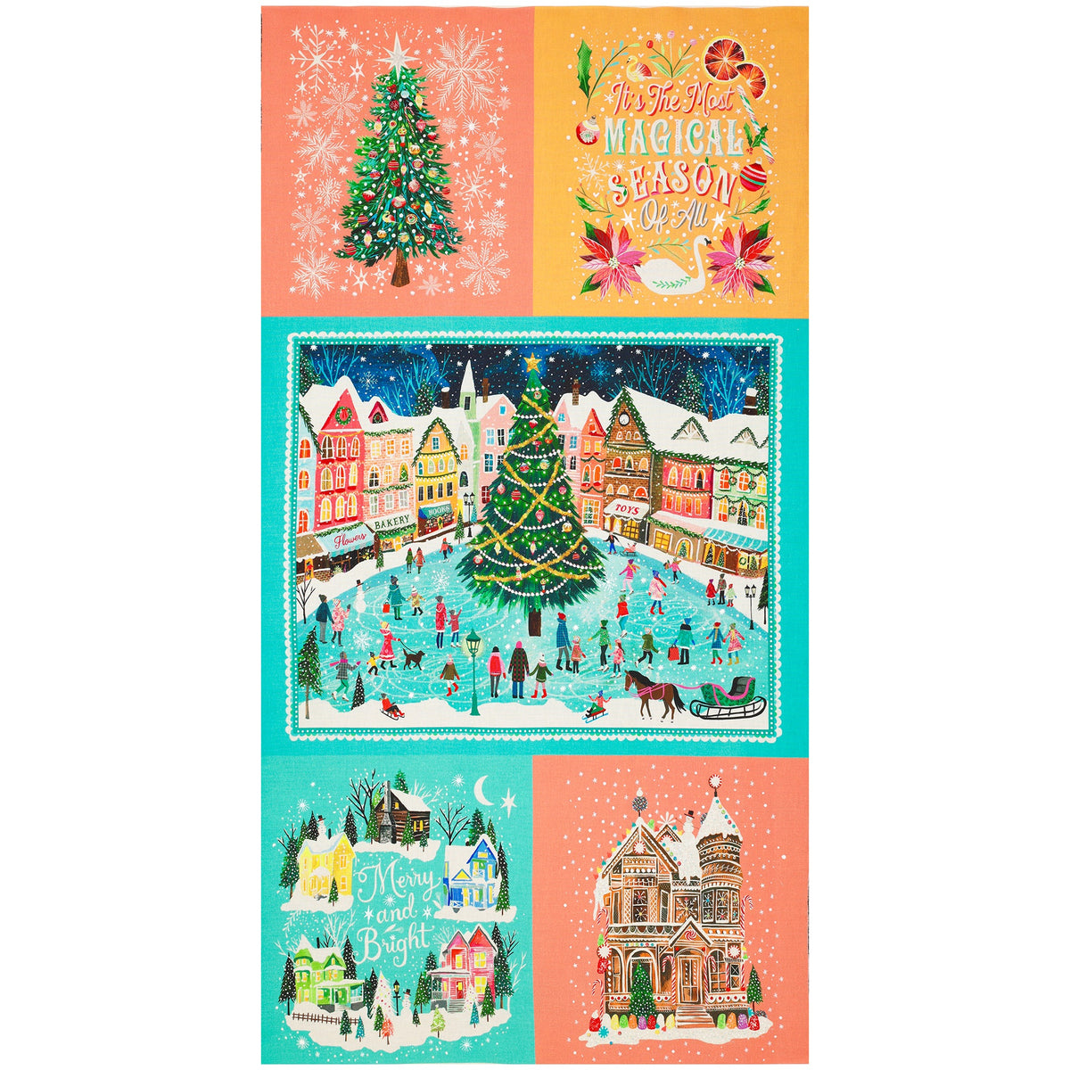 Magical Season Fabric Collection - Magical Season Panel Multi