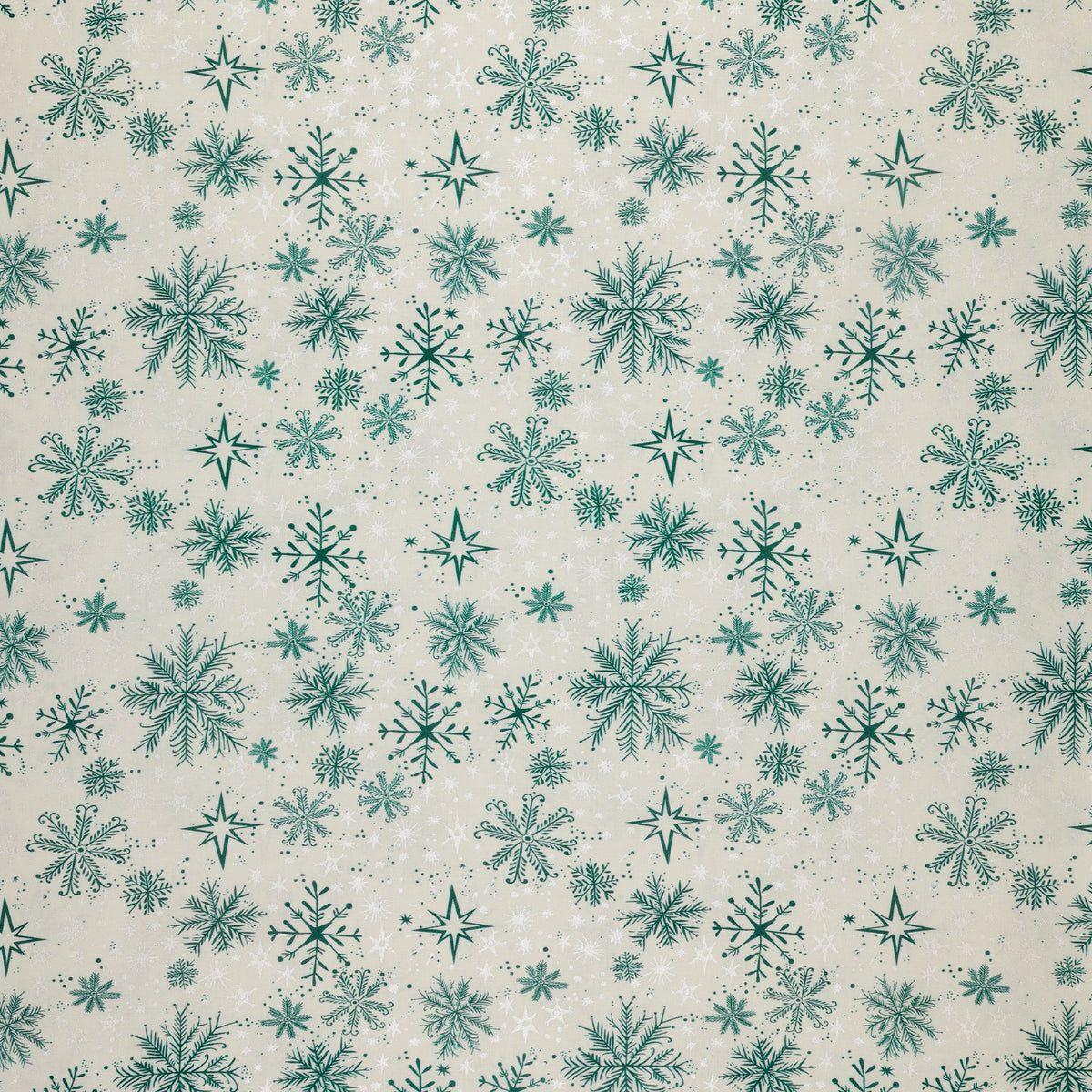 Magical Season Fabric Collection - Snow Frost White/Teal
