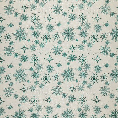 Magical Season Fabric Collection - Snow Frost White/Teal