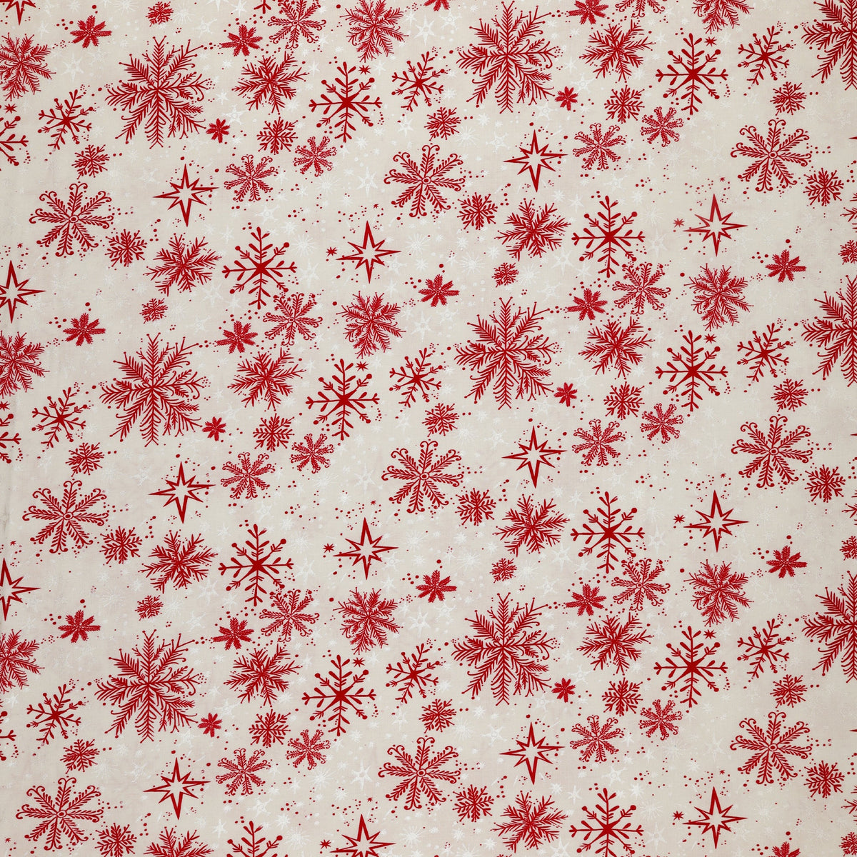 Magical Season Fabric Collection - Snow Frost White/Red