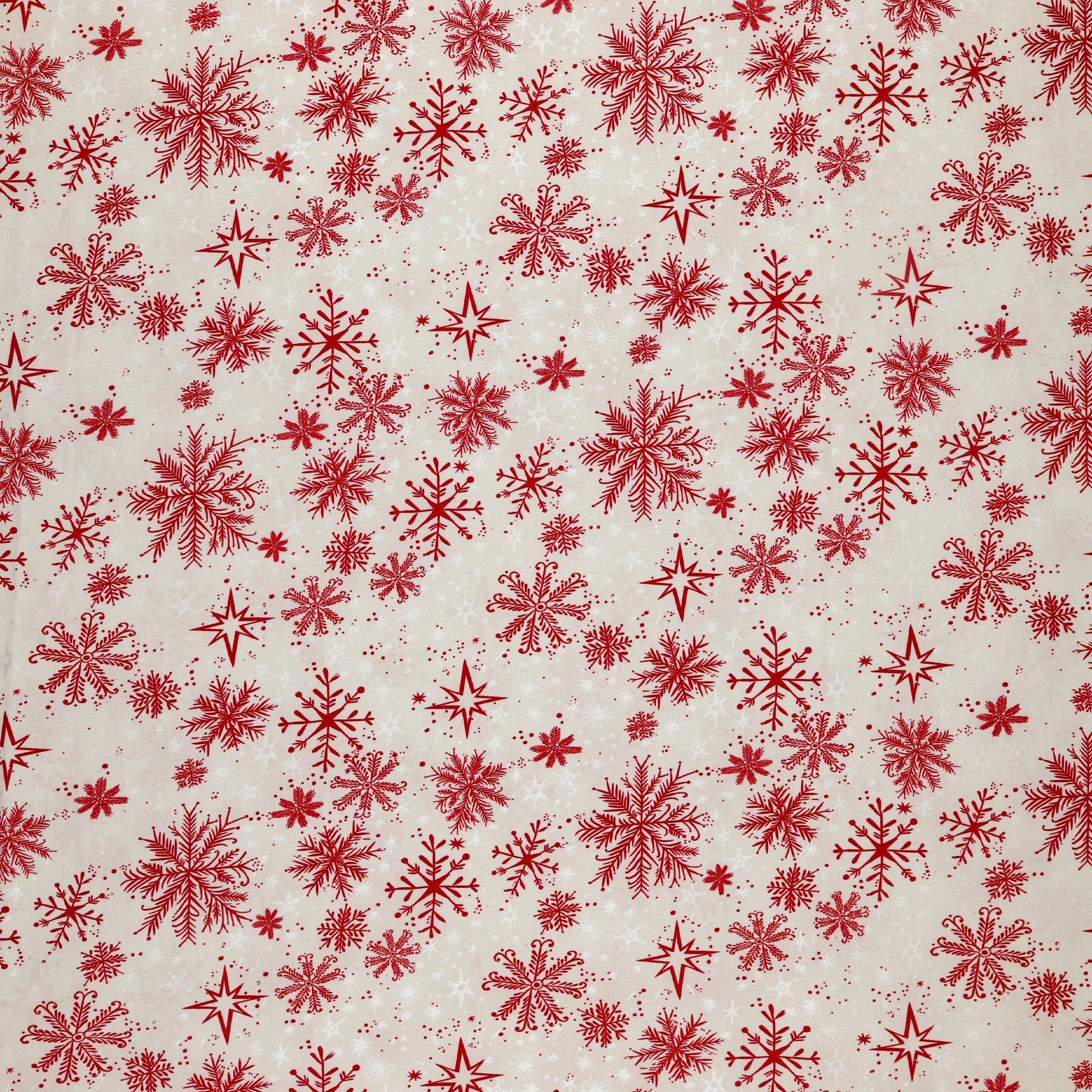 Magical Season Fabric Collection - Snow Frost White/Red
