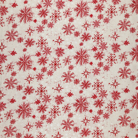 Magical Season Fabric Collection - Snow Frost White/Red