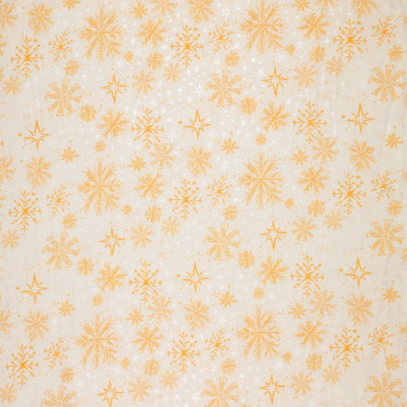 Magical Season Fabric Collection - Snow Frost White/Gold