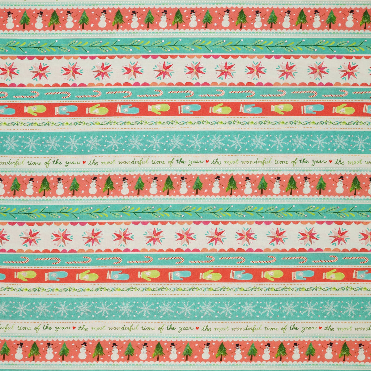 Magical Season Fabric Collection - Painterly Stripe Multi