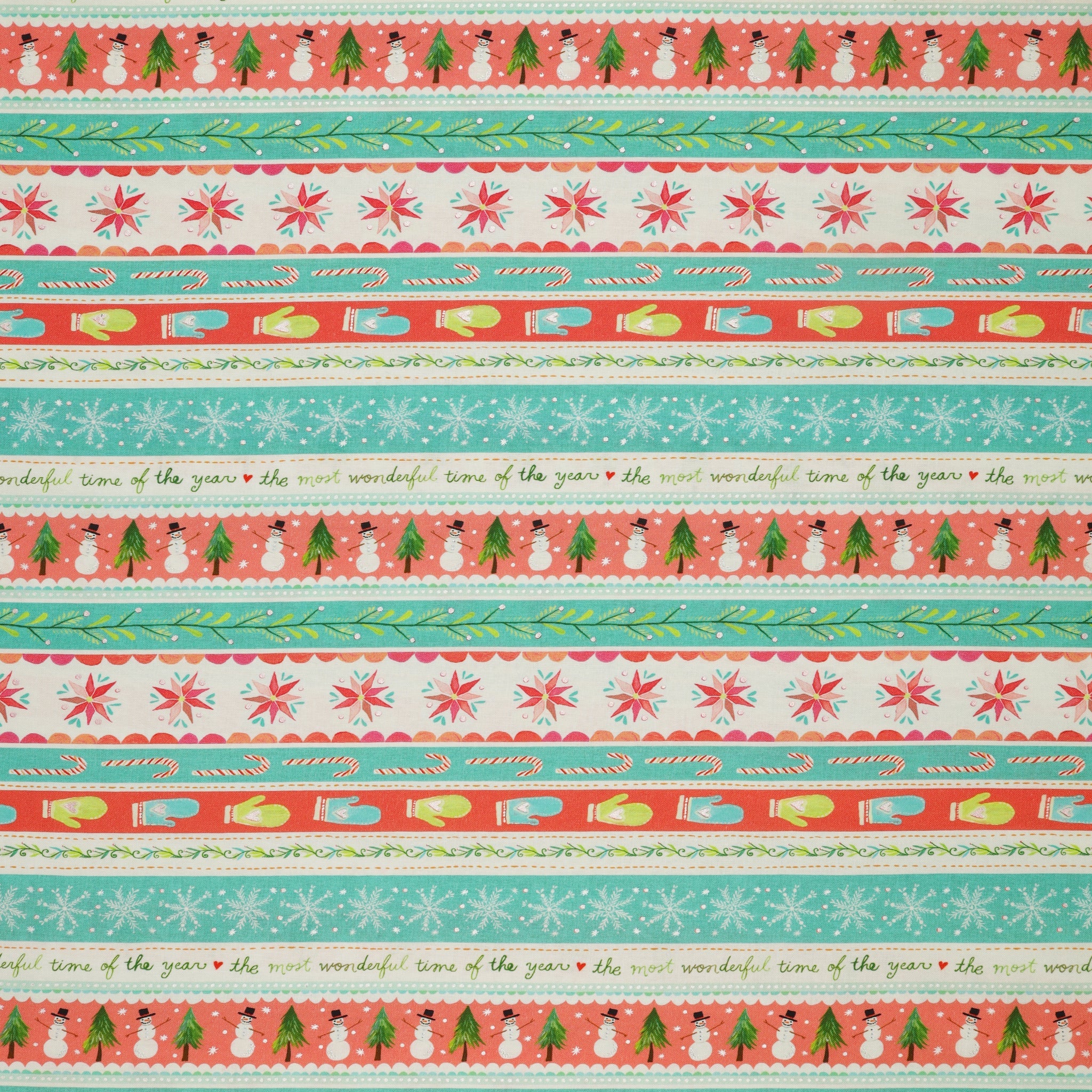 Magical Season Fabric Collection - Painterly Stripe Multi