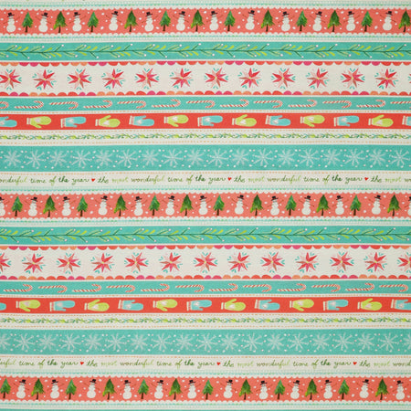 Magical Season Fabric Collection - Painterly Stripe Multi