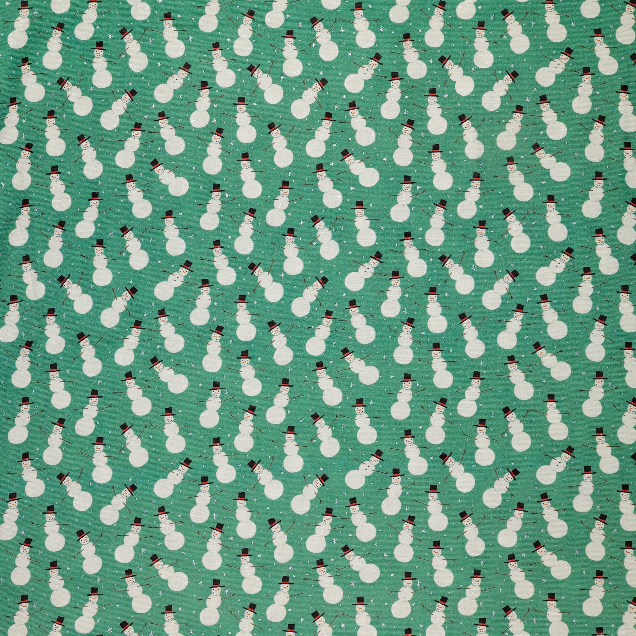 Magical Season Fabric Collection - Merry Snowman Medium Turquoise