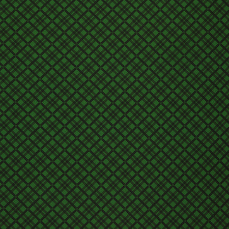 Merry Cats Fabric Collection - Tartan Season Green