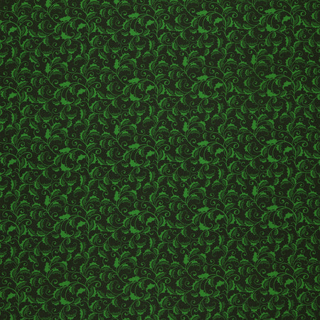 Merry Cats Fabric Collection - Merry Holly Forest