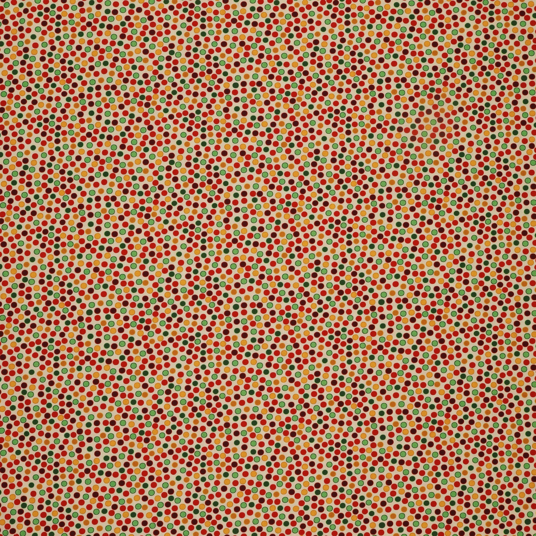 Merry Cats Fabric Collection - Joyful Dots Cream/Multi
