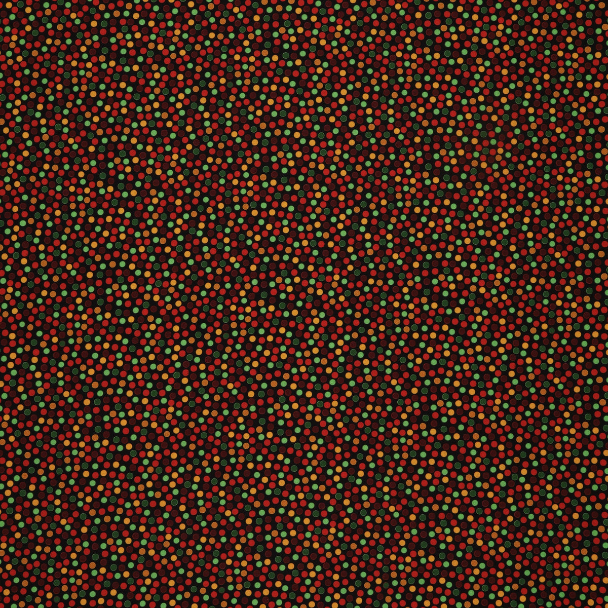 Merry Cats Fabric Collection - Joyful Dots Black/Multi