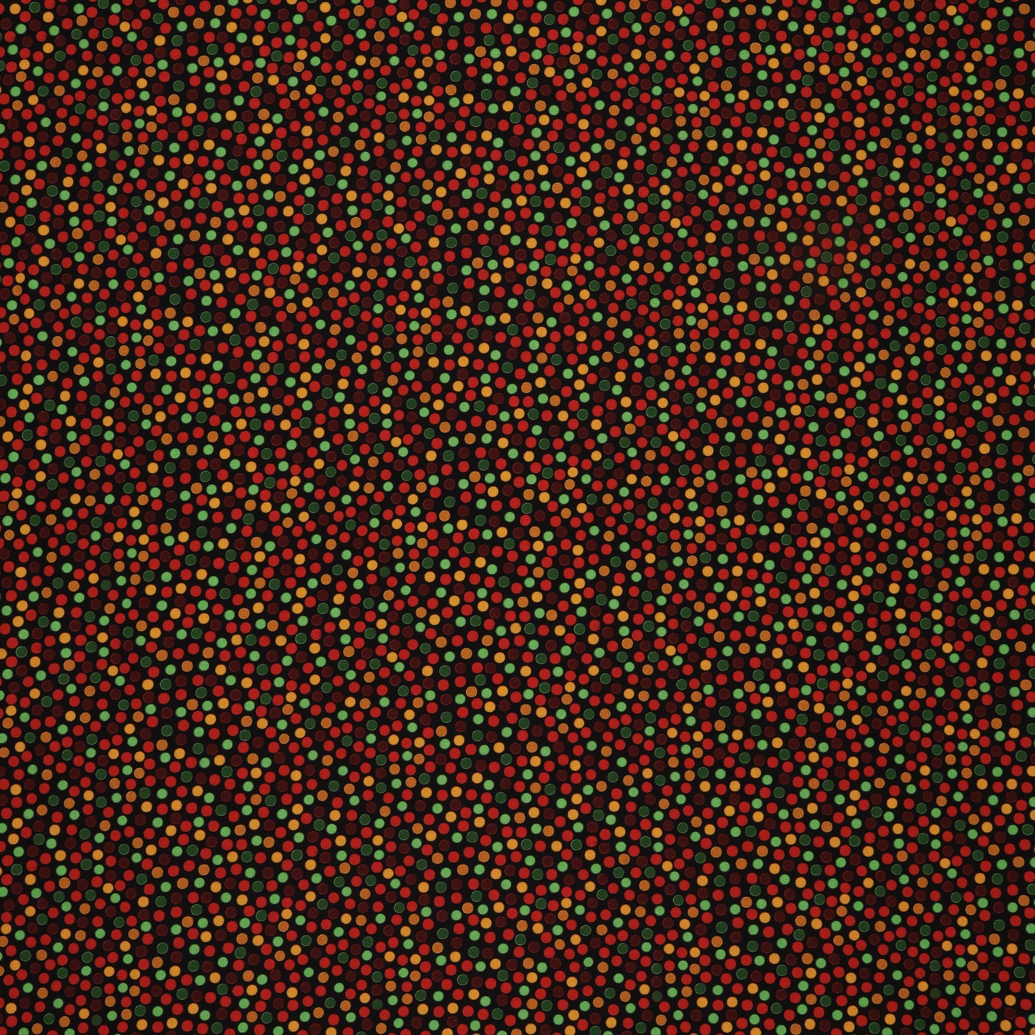 Merry Cats Fabric Collection - Joyful Dots Black/Multi