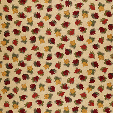 A Walk in the Forest Fabric Collection - Forest Leaves Honey/Multi