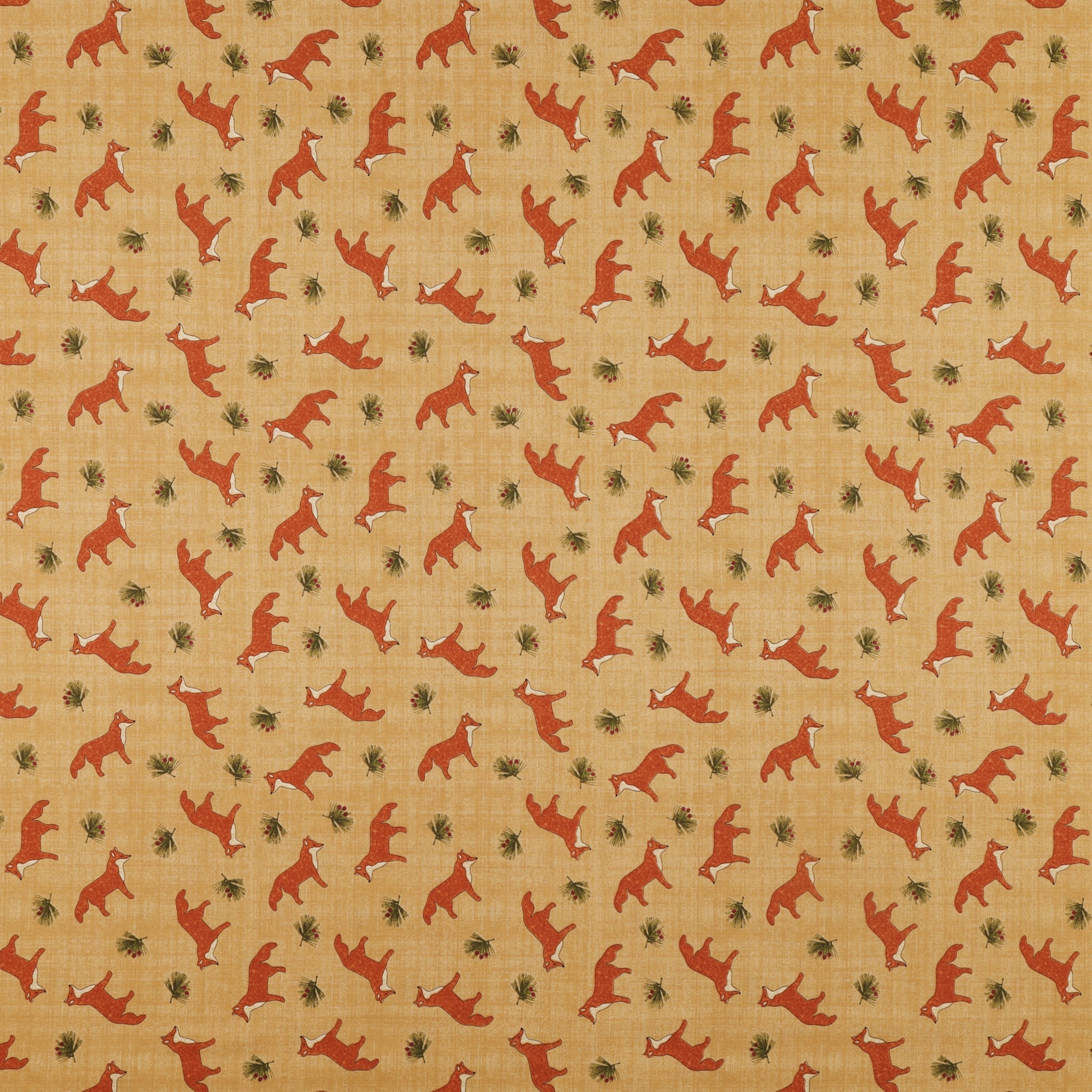 A Walk in the Forest Fabric Collection - Fox Field Tan
