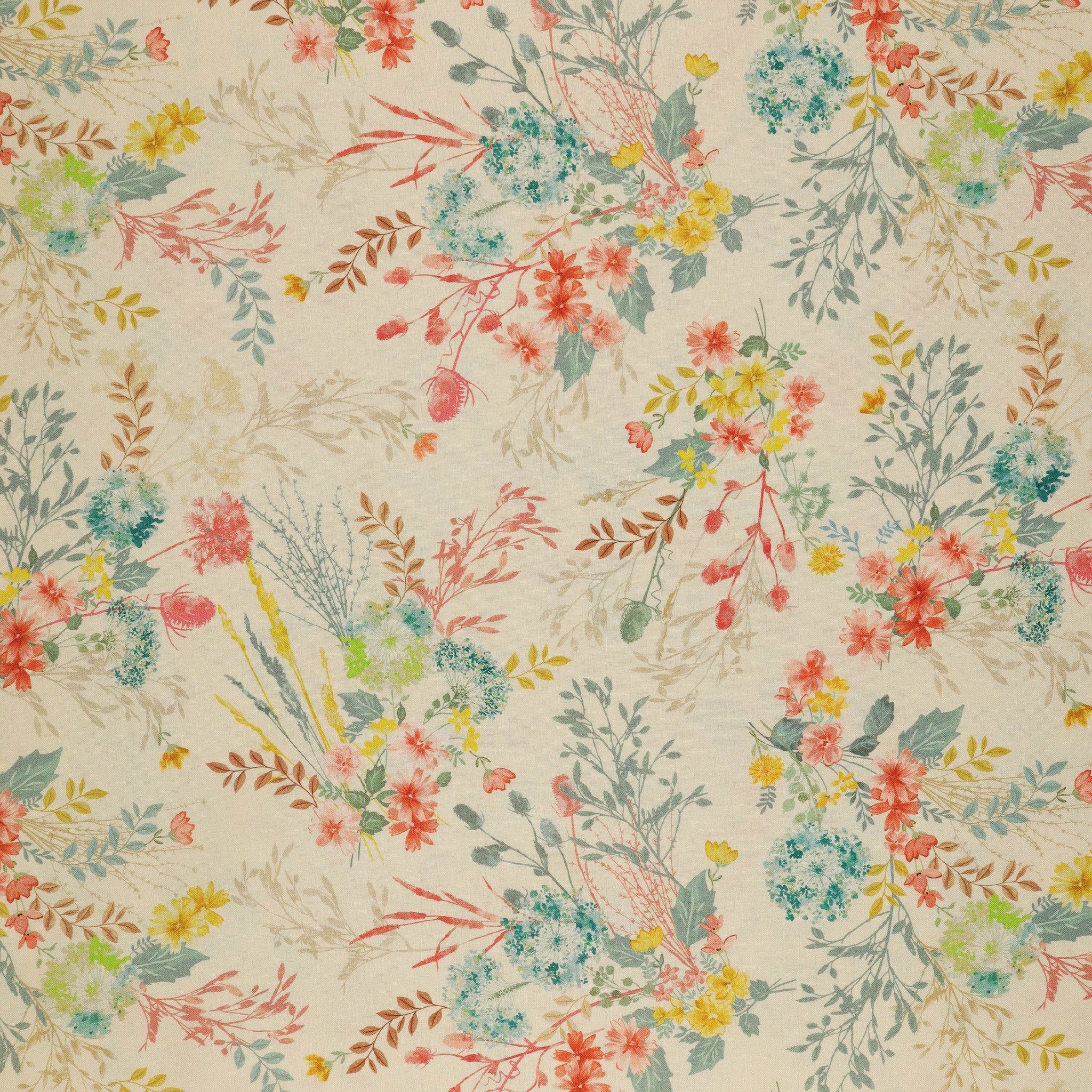 Montgomery-Mountain Charm 108" Wide Quilt Backing - Montgomery Floral Cream/Multi