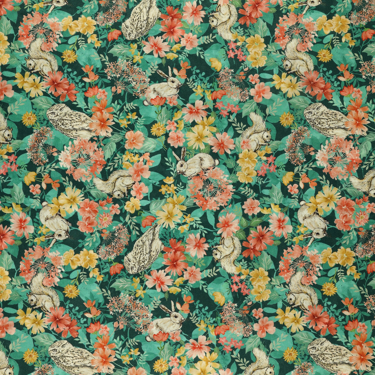 Montgomery-Mountain Charm Fabric Collection - Charming Forest Teal