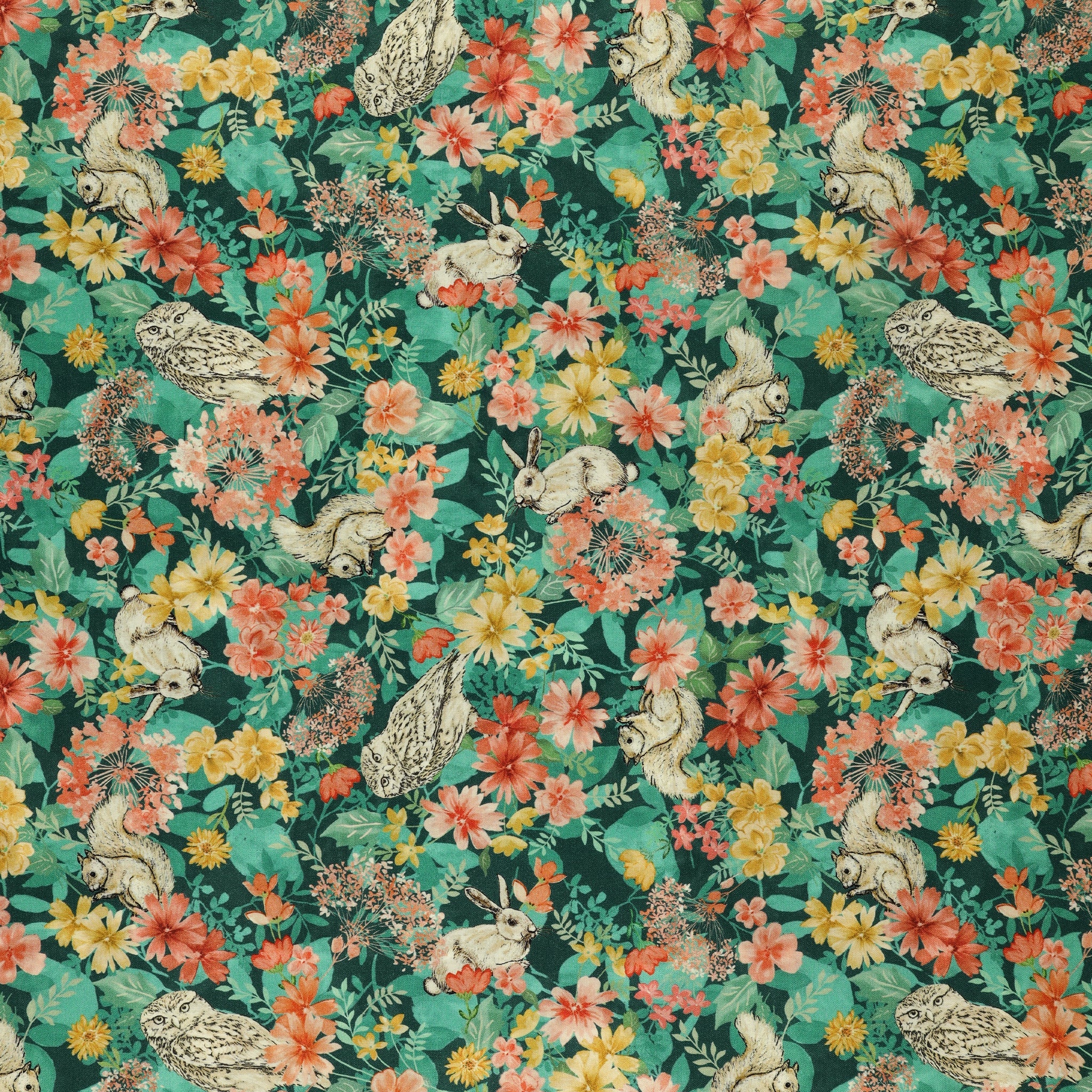 Montgomery-Mountain Charm Fabric Collection - Charming Forest Teal