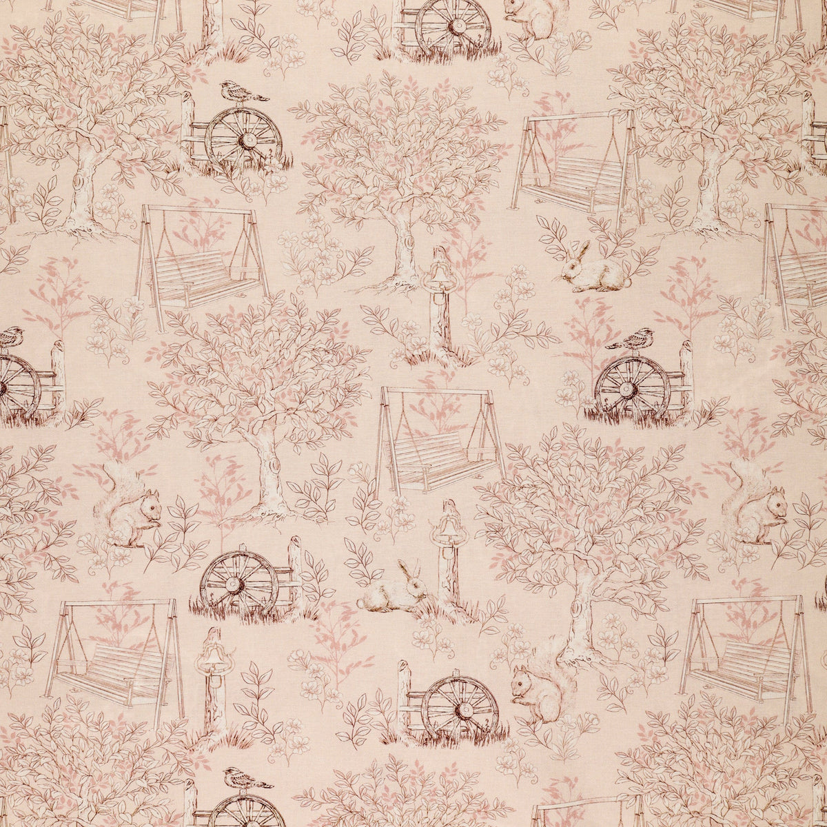 Montgomery-Mountain Charm Fabric Collection - Belle Toile Light Coraline