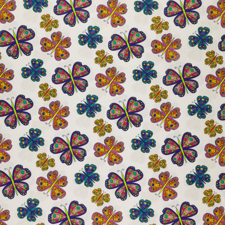 Kaleidoscope Fabric Collection - Flight White/Multi