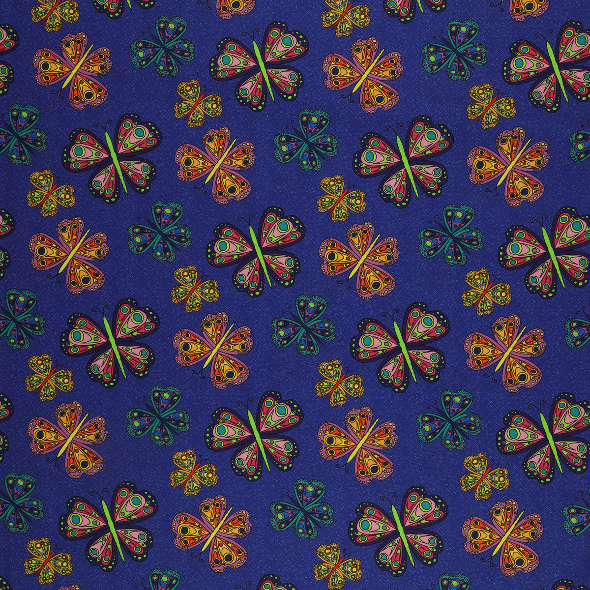 Kaleidoscope Fabric Collection - Flight Dark Blue/Multi