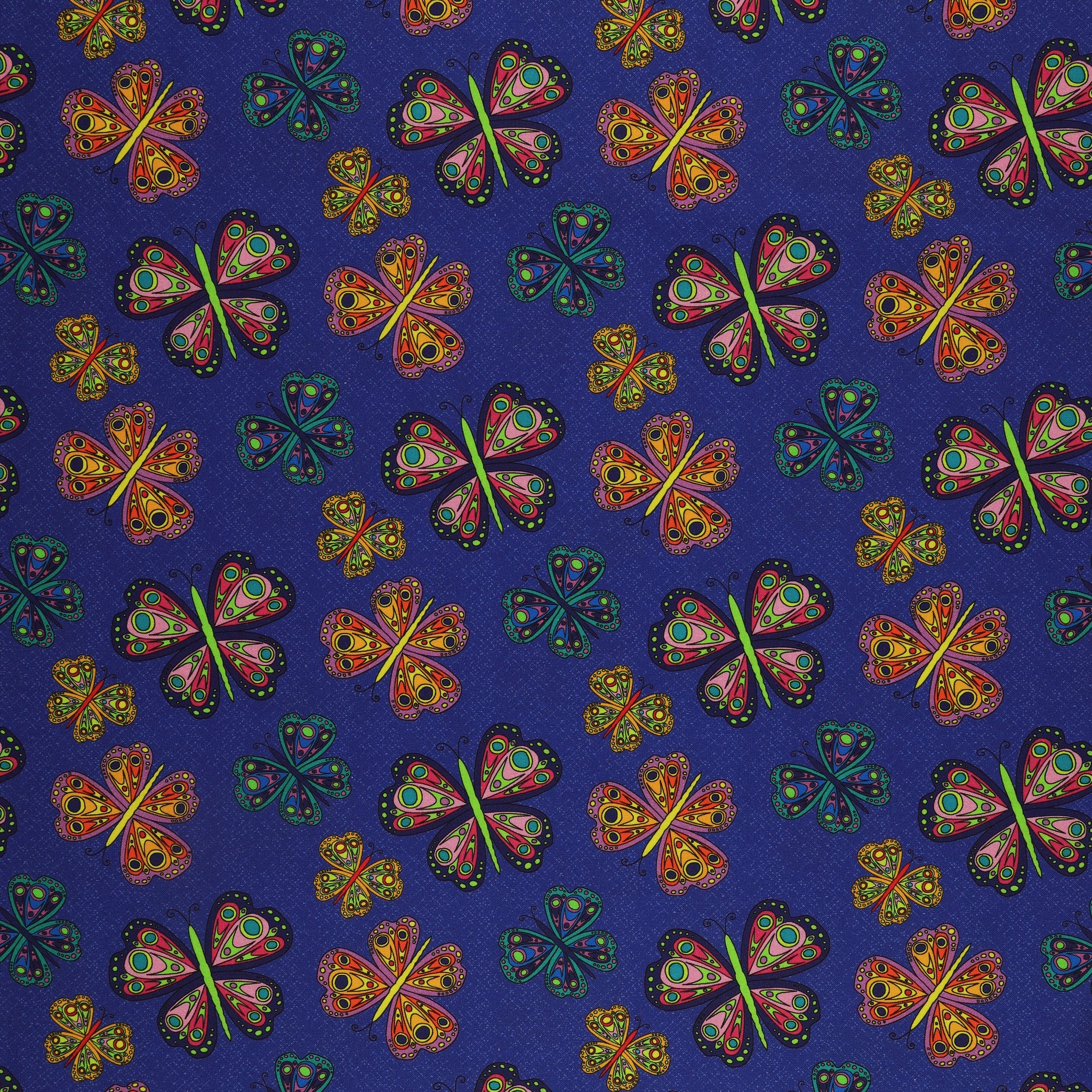 Kaleidoscope Fabric Collection - Flight Dark Blue/Multi