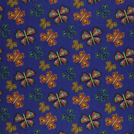 Kaleidoscope Fabric Collection - Flight Dark Blue/Multi