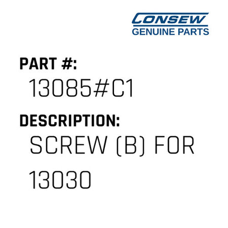 Screw - Consew #13085#C1