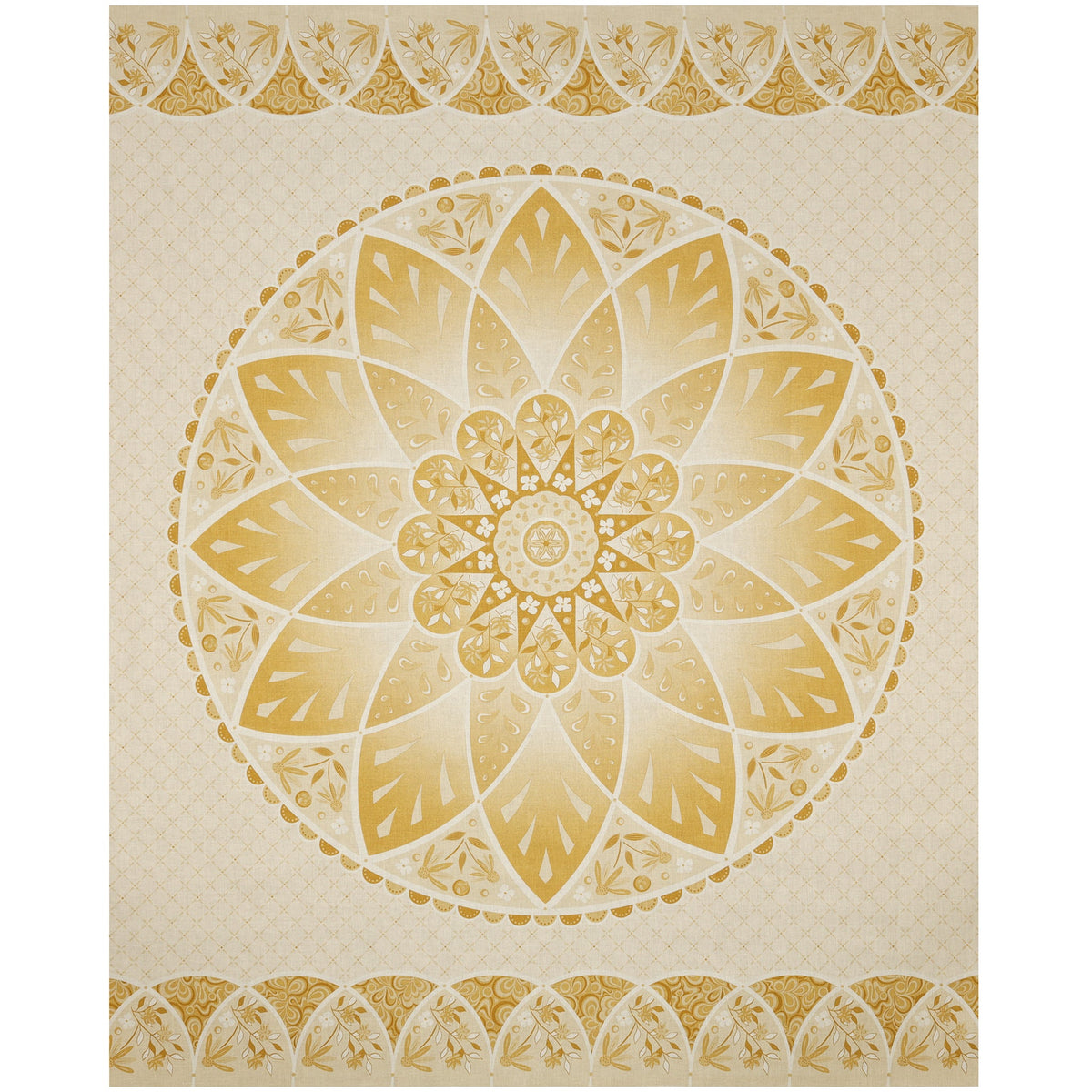 Moonlight Serenade Fabric Collection - Blossom Panel Cream