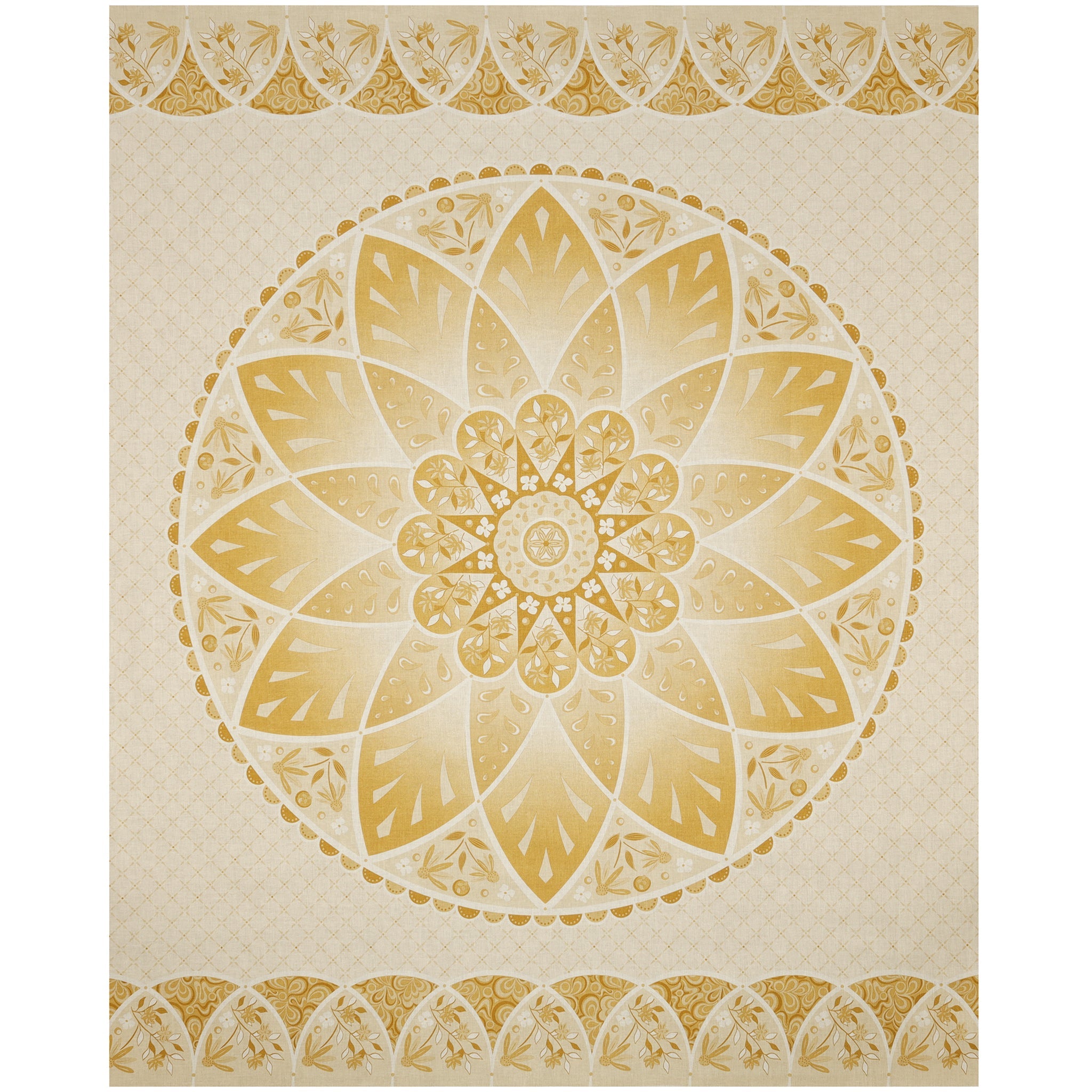 Moonlight Serenade Fabric Collection - Blossom Panel Cream
