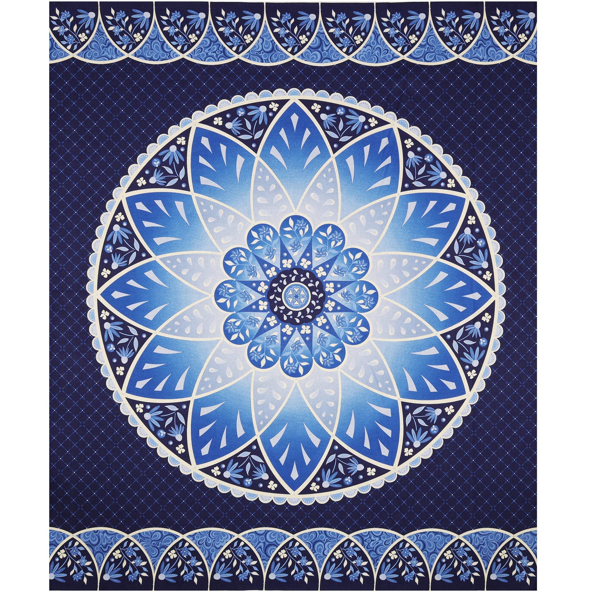 Moonlight Serenade Fabric Collection - Blossom Panel Moonlight